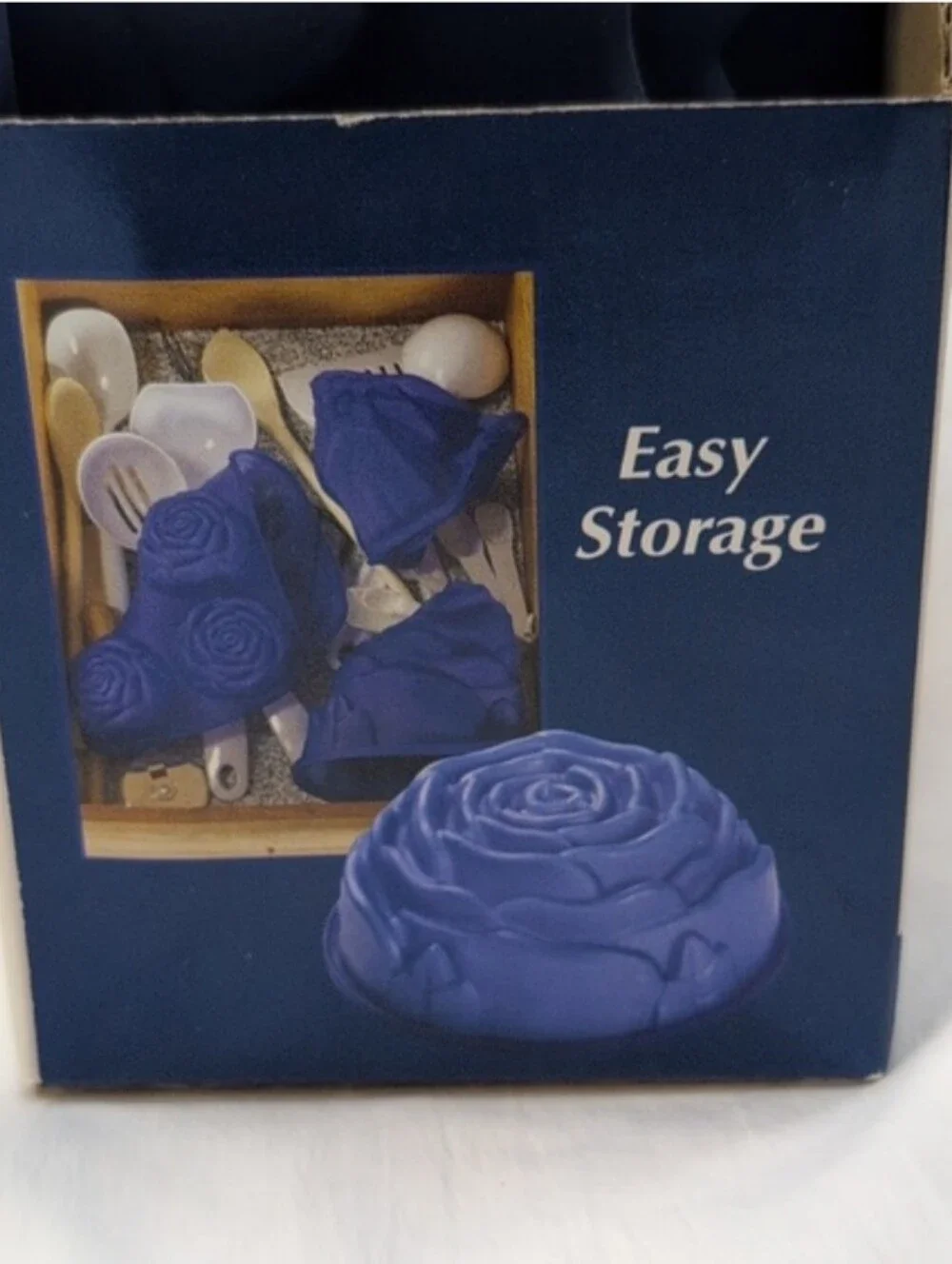 Good Cook 2 Mini Sweetheart Rose & 1 Rose Cake Silicone Bakeware Mold NIB